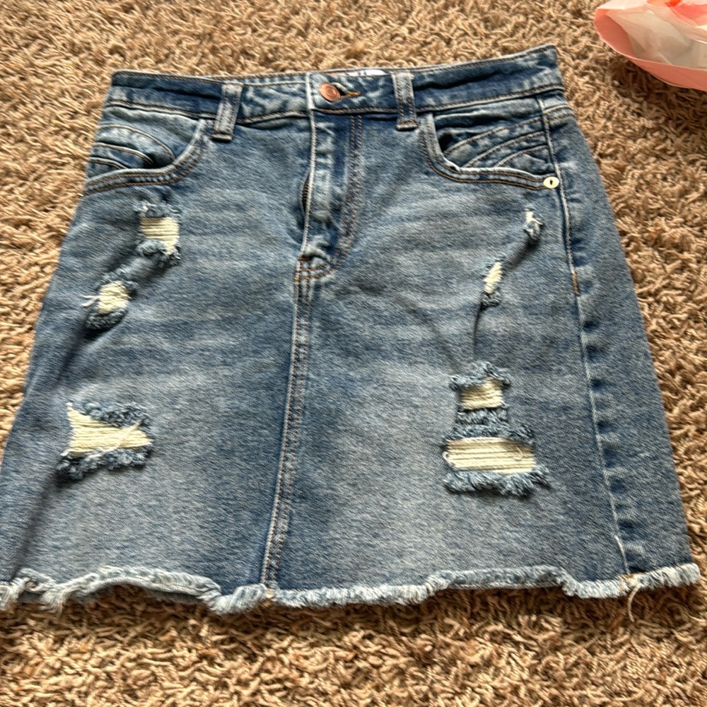 Vylette jean skirt